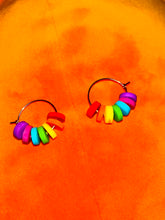 Load image into Gallery viewer, Rainbow Hoop Earrings