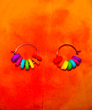 Load image into Gallery viewer, Rainbow Hoop Earrings