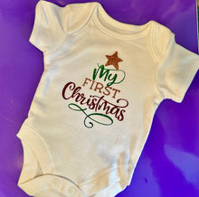 Load image into Gallery viewer, My First Christmas Baby Grow (Ready to Ship)