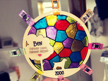 Load image into Gallery viewer, Stained Glass Dog Memorial Decoration