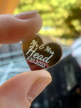 Load image into Gallery viewer, Personalised Acrylic Wedding Hearts