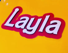 Load image into Gallery viewer, Personalised Pink & White Sign