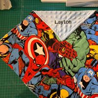 Load image into Gallery viewer, Personalised Snuggle Blanket, Embroidered Baby Blanket