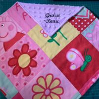 Load image into Gallery viewer, Personalised Snuggle Blanket, Embroidered Baby Blanket