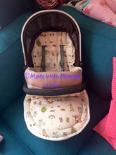 Load image into Gallery viewer, Woodland (Foxes & Owls) fabric Footmuff, Car Seat Footmuff & Accessories