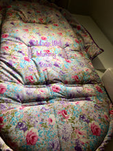 Load image into Gallery viewer, Quilted Floral Footmuff, Car Seat Footmuff & Accessories
