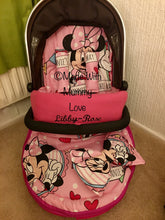 Load image into Gallery viewer, Minnie Mouse fabric Footmuff, Car Seat Footmuff & Accessories