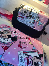 Load image into Gallery viewer, Minnie Mouse fabric Footmuff, Car Seat Footmuff & Accessories