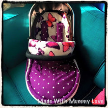 Load image into Gallery viewer, Fleecy Butterfly Footmuff, Car Seat Footmuff & Accessories
