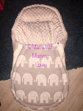 Load image into Gallery viewer, Elephant Footmuff, Car Seat Footmuff & Accessories