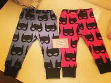 Load image into Gallery viewer, Batman leggings, trousers, pjs -girl and boy, baby clothes