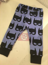 Load image into Gallery viewer, Batman leggings, trousers, pjs -girl and boy, baby clothes