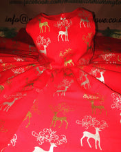 Load image into Gallery viewer, Girls Christmas Day dress - tea party christmas dress - festive dress - reindeer dress