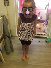 Load image into Gallery viewer, Girls top & shorts set, girls cuff shorts, girls breeze top, summer shorts, girls shorts, girls outfit, girls summer short set