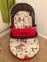 Load image into Gallery viewer, Cath Kidston roses fabric Footmuff, Car Seat Footmuff & Accessories