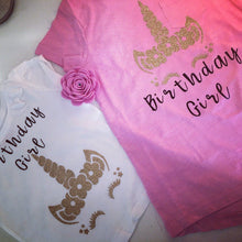 Load image into Gallery viewer, Unicorn Birthday TShirt