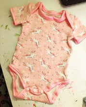 Load image into Gallery viewer, Where's wally fabric baby grow, wheres wally body vest, where's waldo, batgirl baby grow