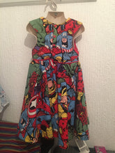 Load image into Gallery viewer, Marvel Tea party dress - TPD - girls dress - flower girl dress - bridesmaid dress