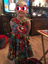 Load image into Gallery viewer, Marvel Tea party dress - TPD - girls dress - flower girl dress - bridesmaid dress