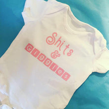 Load image into Gallery viewer, "Sh*ts and giggles" baby grow