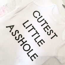 Load image into Gallery viewer, "Cutest Little Asshole" baby grow