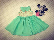 Load image into Gallery viewer, Animal Tea party dress - TPD - girls dress - flower girl dress - bridesmaid dress