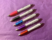 Load image into Gallery viewer, Sale Offensive pens, funny pens, rude pens, office pens, workplace pens, present, gift, funny gift, offensive gift