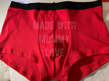 Load image into Gallery viewer, Transgender FTM boxers, AFAB, period boxers, mens gusset boxers, GAFF undies