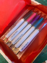 Load image into Gallery viewer, Sale Offensive pens, funny pens, rude pens, office pens, workplace pens, present, gift, funny gift, offensive gift