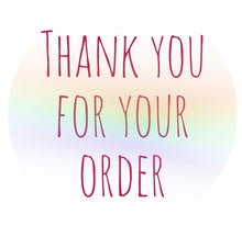 Load image into Gallery viewer, Thank you for your order stickers