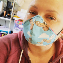 Load image into Gallery viewer, Flying penis face mask