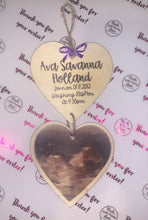 Load image into Gallery viewer, Keepsake baby scan heart