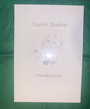 Load image into Gallery viewer, Single Child Foil Hand & Footprint Print