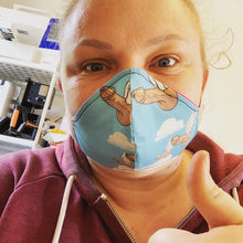 Load image into Gallery viewer, Flying penis face mask