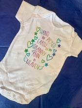 Load image into Gallery viewer, “Hand Picked For Earth by…” baby grow