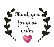 Load image into Gallery viewer, Thank you for your order stickers