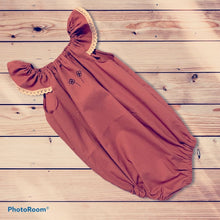 Load image into Gallery viewer, Seaside floral romper