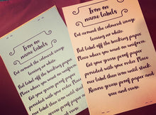 Load image into Gallery viewer, Iron on school labels