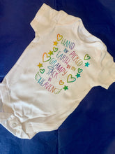 Load image into Gallery viewer, “Hand Picked For Earth by…” baby grow