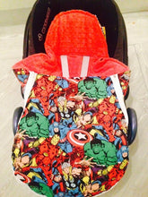 Load image into Gallery viewer, Marvel fabric footmuff, Carry car seat footmuff & Accessories