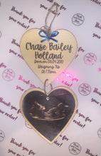 Load image into Gallery viewer, Keepsake baby scan heart