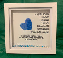 Load image into Gallery viewer, Birthday milestone or Anniversary frame