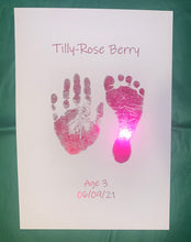 Load image into Gallery viewer, Single Child Foil Hand & Footprint Print