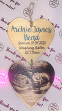Load image into Gallery viewer, Keepsake baby scan heart