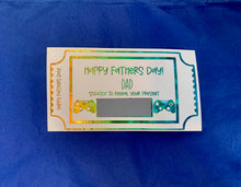 Load image into Gallery viewer, Fathers Day Personalised Scratch Card