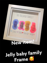 Load image into Gallery viewer, Jelly baby family frame