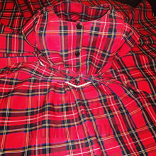 Load image into Gallery viewer, Christmas Tartan Tea party dress - TPD - girls dress - Christmas dress - Party dress