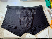 Load image into Gallery viewer, Transgender FTM boxers, AFAB, period boxers, mens gusset boxers, GAFF undies