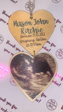 Load image into Gallery viewer, Keepsake baby scan heart