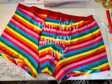 Load image into Gallery viewer, Transgender FTM boxers, AFAB, period boxers, mens gusset boxers, GAFF undies